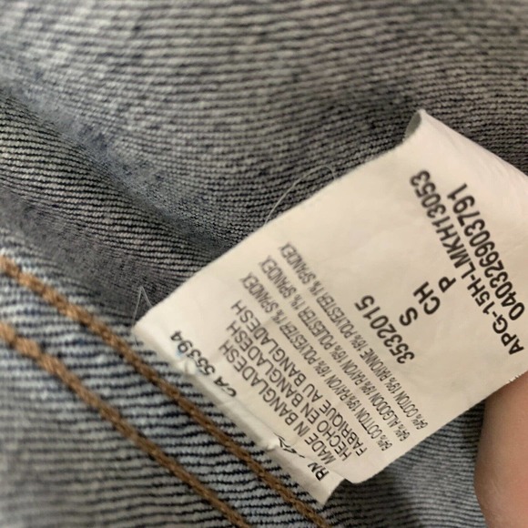 Womens Small Modern Series Denim Trucker Jacket Quilted Patchwork Cottage Core - Picture 4 of 6